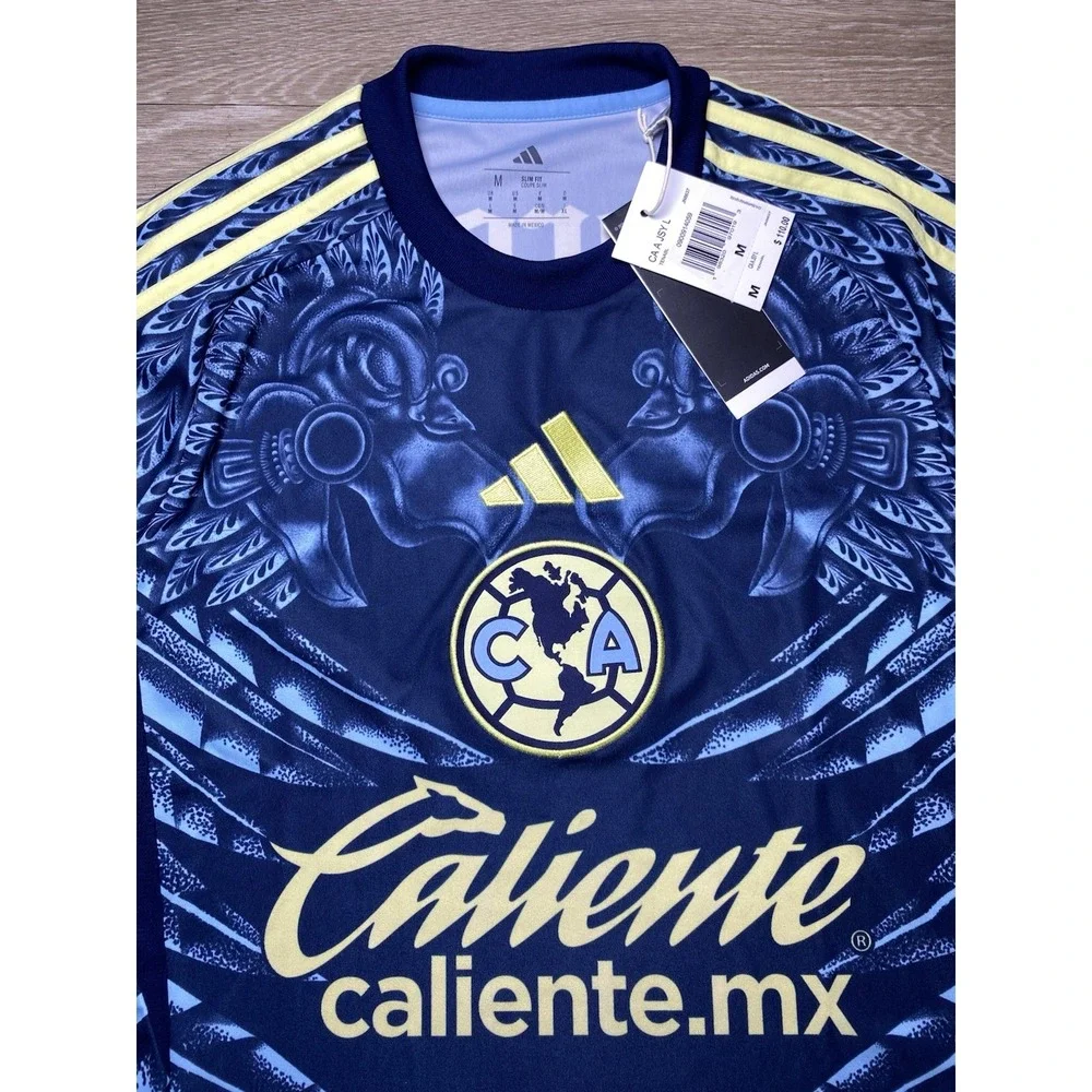 Men Medium Club America Adidas 2025/26‎ Away Licensed Long Sleeve Jersey JN8637